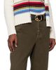 NEEDLES NEEDLES Black Peace Buckle Belt - 2