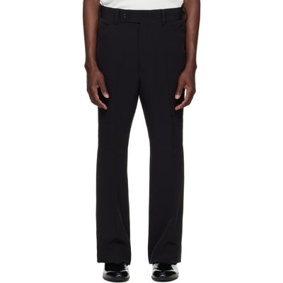 NEEDLES NEEDLES Black Poly Light Double Cloth Boot-Cut Trousers