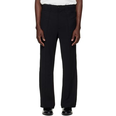 NEEDLES NEEDLES Black Poly Twill Western Leisure Trousers