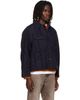 NEEDLES NEEDLES Black Python Jacquard Short Denim Jacket - 2