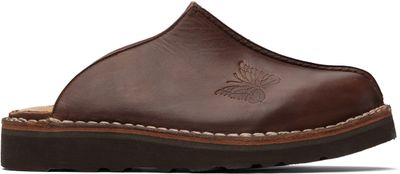 NEEDLES NEEDLES Brown Papillon Embossed Mountain Slip-In Loafers
