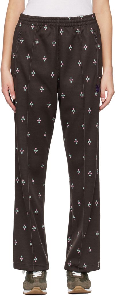 NEEDLES NEEDLES Brown Poly Jacquard Lounge Pants