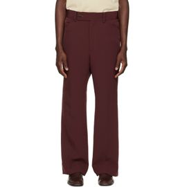 NEEDLES NEEDLES Brown Poly Light Double Cloth Boot-Cut Trousers