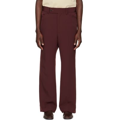 NEEDLES NEEDLES Brown Poly Light Double Cloth Boot-Cut Trousers
