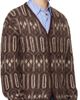 NEEDLES NEEDLES Burgundy Mohair Geometric Cardigan - 2