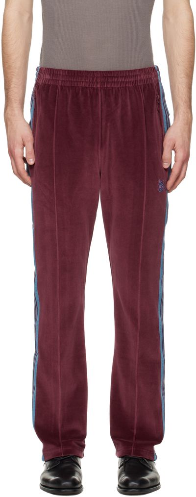 NEEDLES NEEDLES Burgundy Narrow Track Pants