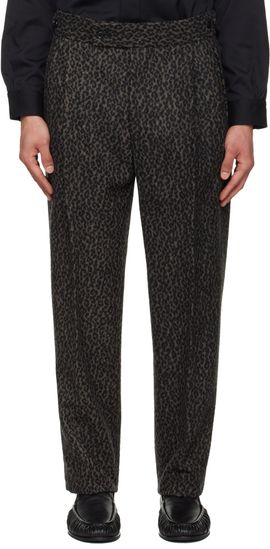 NEEDLES NEEDLES Gray Side Tab Tucked Trousers