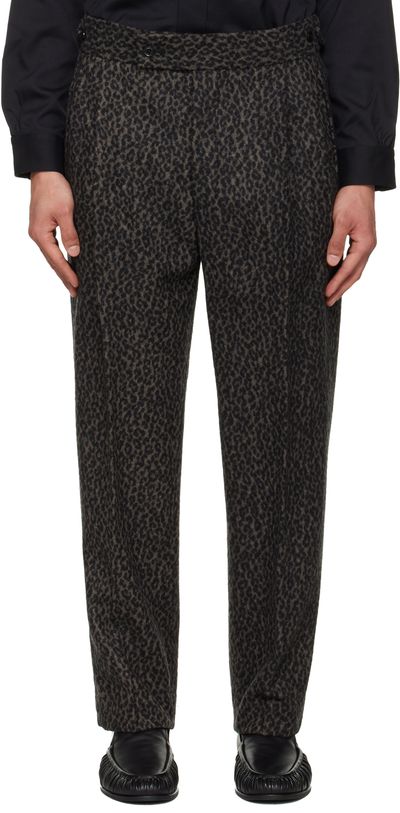 NEEDLES NEEDLES Gray Side Tab Tucked Trousers