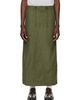 NEEDLES NEEDLES Khaki Back Sateen String Fatigue Skirt - 1