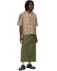 NEEDLES NEEDLES Khaki Back Sateen String Fatigue Skirt - 4
