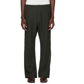 NEEDLES NEEDLES Khaki Cavalry Twill Boot-Cut Warm Up Trousers
