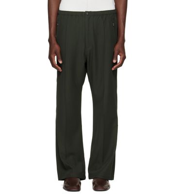 NEEDLES NEEDLES Khaki Cavalry Twill Boot-Cut Warm Up Trousers