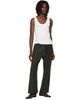 NEEDLES NEEDLES Khaki Cavalry Twill Boot-Cut Warm Up Trousers - 4