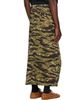 NEEDLES NEEDLES Khaki Cotton Ripstop Camo String Fatigue Skirt - 3