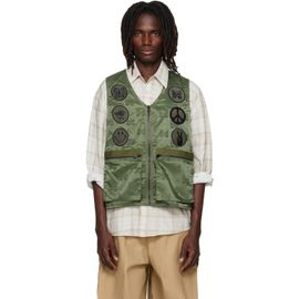 NEEDLES NEEDLES Khaki Papillon Jacquard Radio Vest