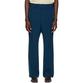 NEEDLES NEEDLES Navy Poly Light Double Cloth Boot-Cut Trousers
