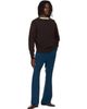 NEEDLES NEEDLES Navy Poly Light Double Cloth Boot-Cut Trousers - 4