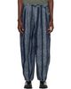 NEEDLES NEEDLES Navy Python Jacquard H.D. Painter Jeans - 1