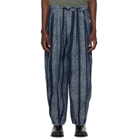 NEEDLES NEEDLES Navy Python Jacquard H.D. Painter Jeans