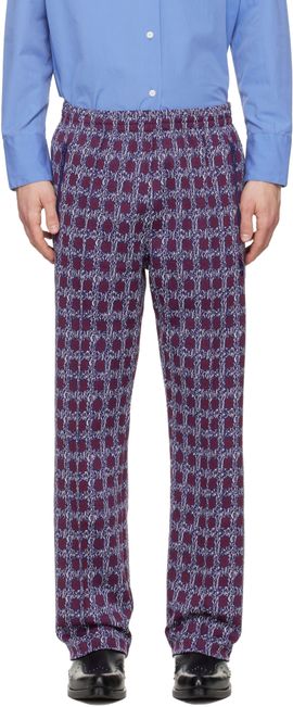 NEEDLES NEEDLES Purple & Burgundy Flower Track Pants