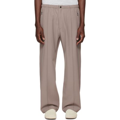 NEEDLES NEEDLES Taupe Cavalry Twill Warm Up Trousers