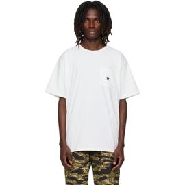 NEEDLES NEEDLES White Poly Jersey S/S Crew Neck T-shirt