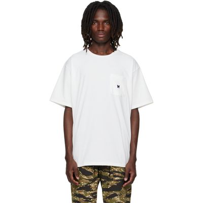 NEEDLES NEEDLES White Poly Jersey S/S Crew Neck T-shirt