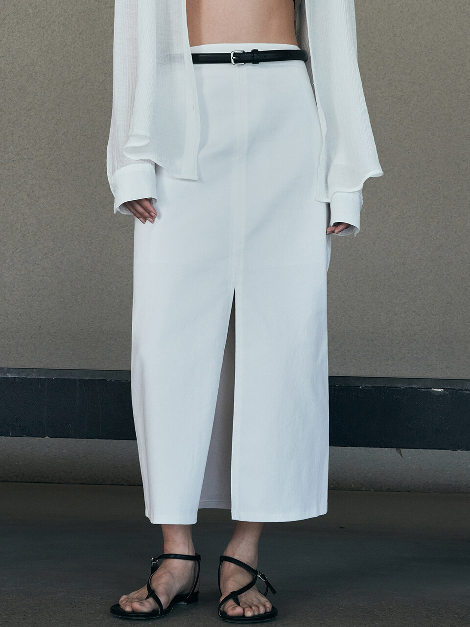 Neev Cotton Slit Long Skirt