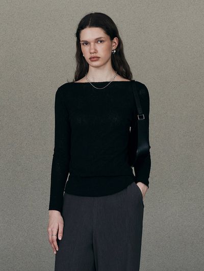 Neev Natural Cut Slim Fit T-Shirt_Black