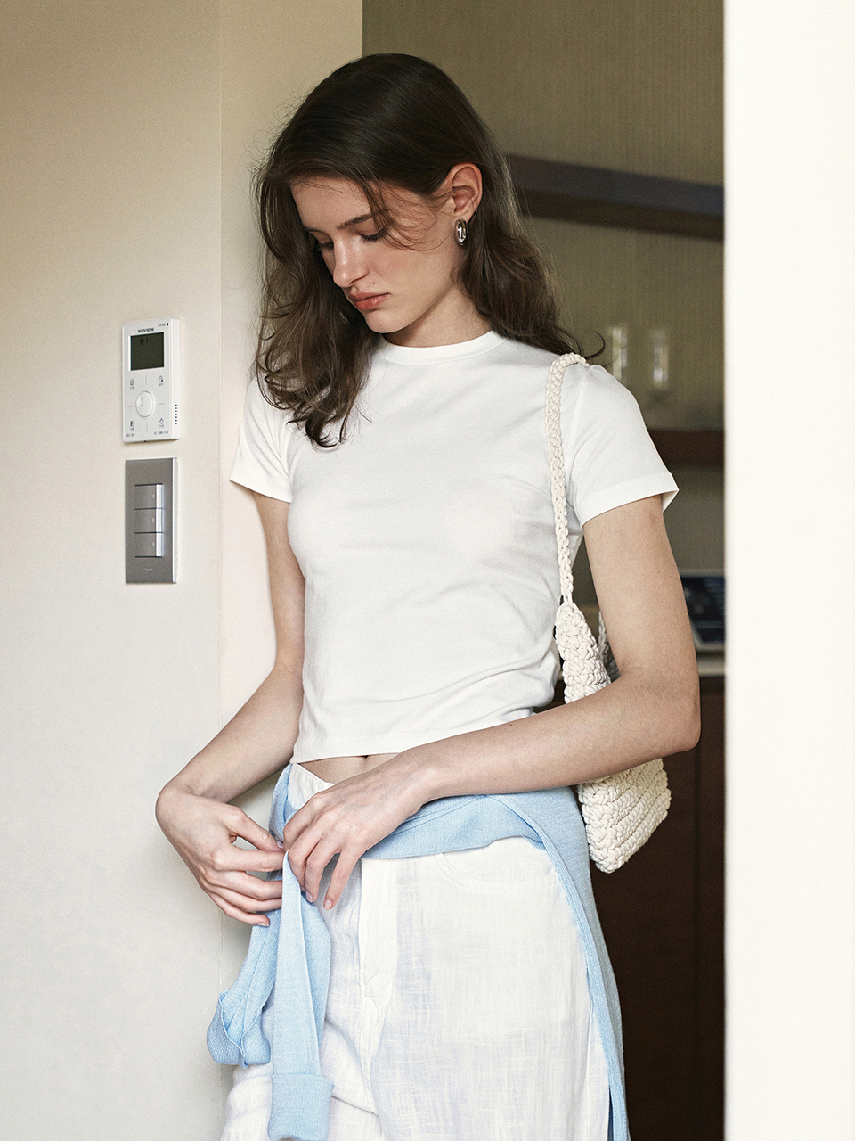 Neev Open Back Cropped Top