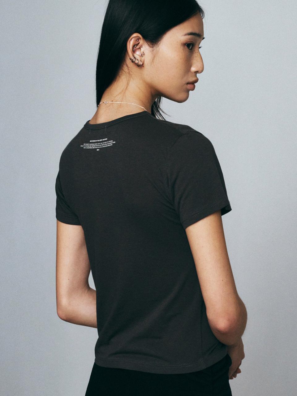 Neev Plain Round Slim Fit T-Shirt (Charcoal)