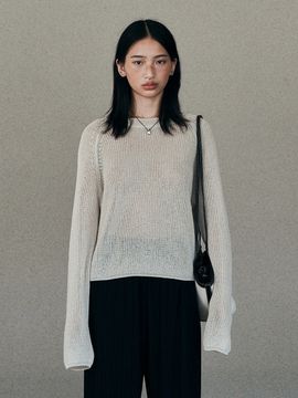 Neev Round Neck Raglan Sleeve Pullover_Beige