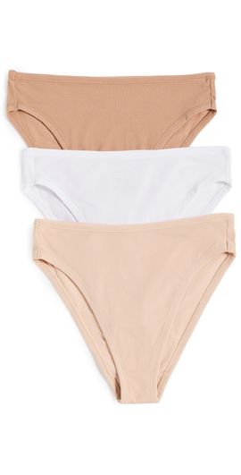 Negative Negative Cloud Cotton French Cut Briefs 3 Pack Honey