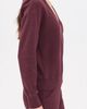 Negative Negative Waffle Knit Deep V Pullover Garnet - 4