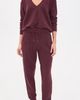 Negative Negative Waffle Knit Deep V Pullover Garnet - 5