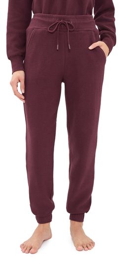 Negative Negative Waffle Knit Joggers Garnet