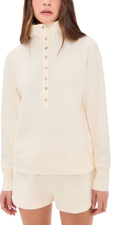 Negative Negative Waffle Knit Pullover Cream