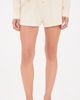 Negative Negative Waffle Knit Shorts Cream - 2