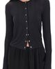 Negative Negative Whipped Cardigan Black - 1
