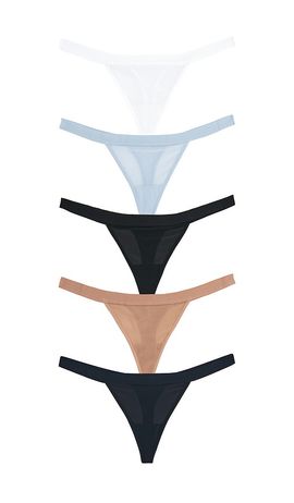 Negative Underwear Negative Underwear Sieve Thong (5-pack)