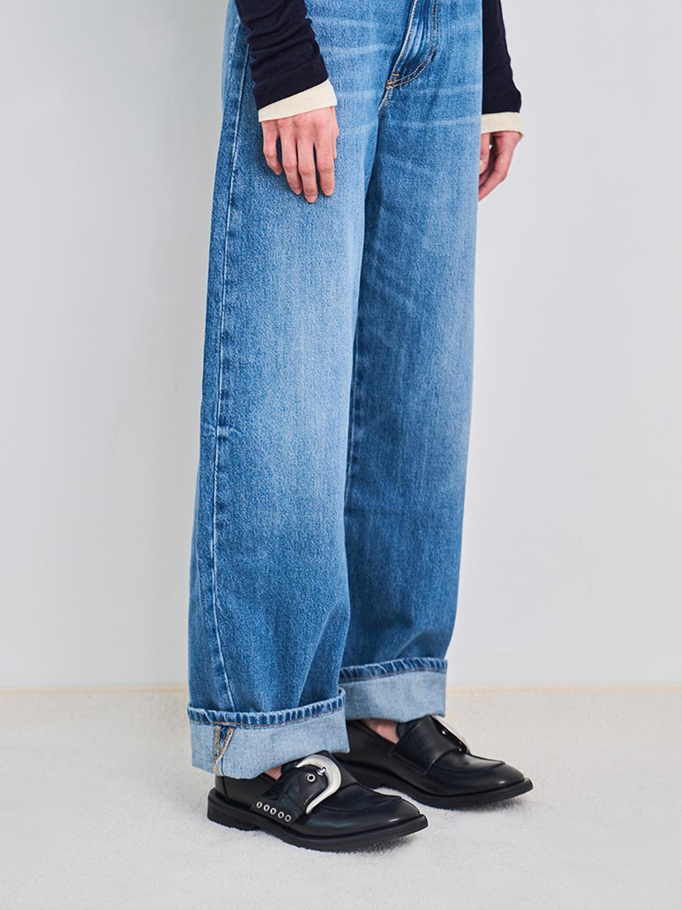 NEGATIVETHREE Vintage Chunky Loafer Sneakers [Black]