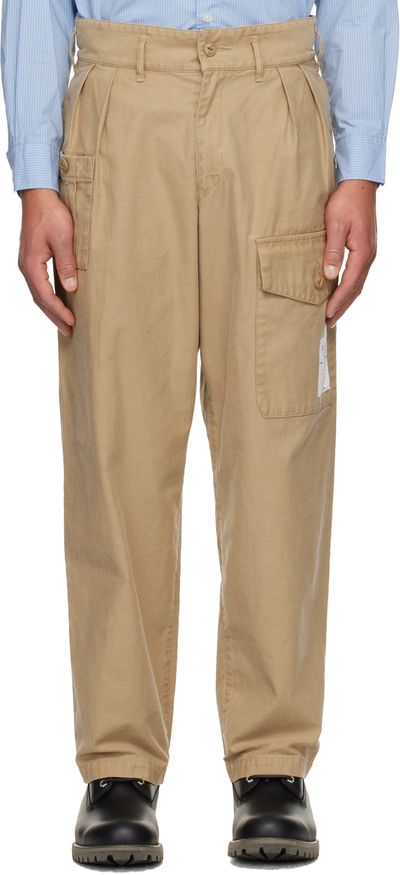 Neighborhood Neighborhood Beige Two Tuck Cargo Pants