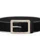 Neighborhood Neighborhood Black Hair-On Leather Belt - 1