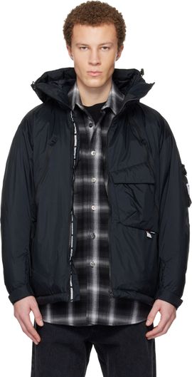 Neighborhood Neighborhood Black Nanga Edition Offset Zip Down Jacket