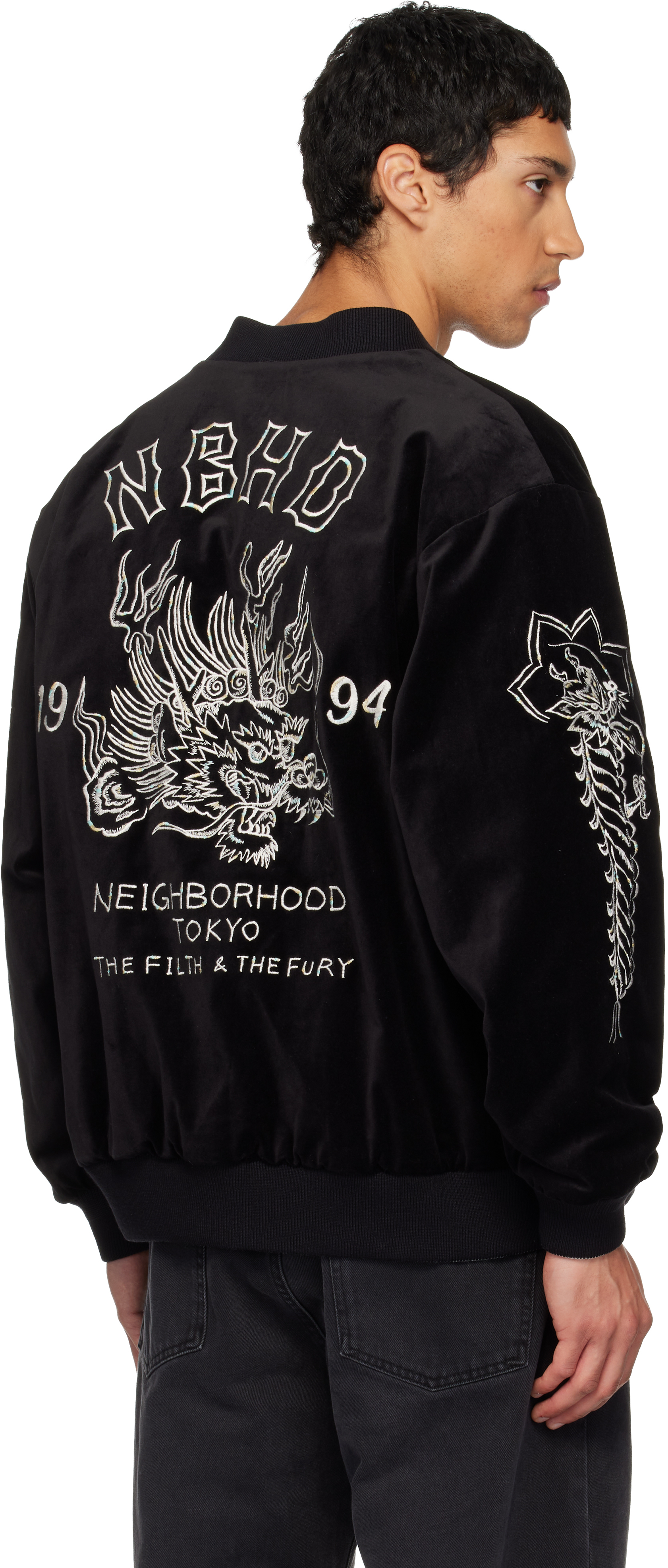 Neighborhood - Black Reversible Souvenir Jacket