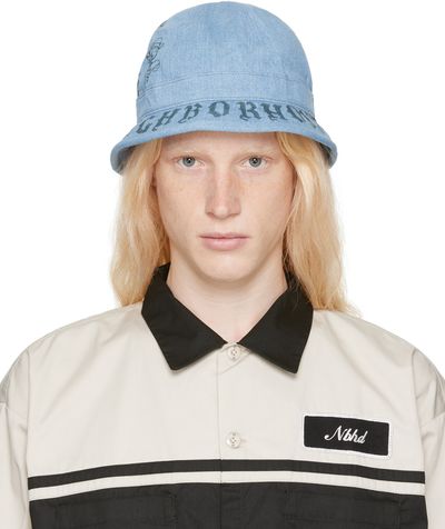 Neighborhood Neighborhood Blue Fade Denim Ball Bucket Hat