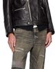 Neighborhood Neighborhood Brown Leather Riders Jacket - 4