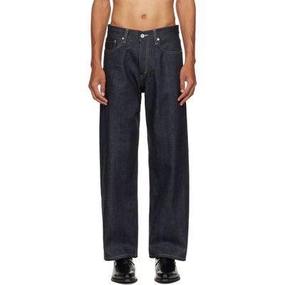 Neighborhood Neighborhood Navy Rigid Denim Full Cut Jeans