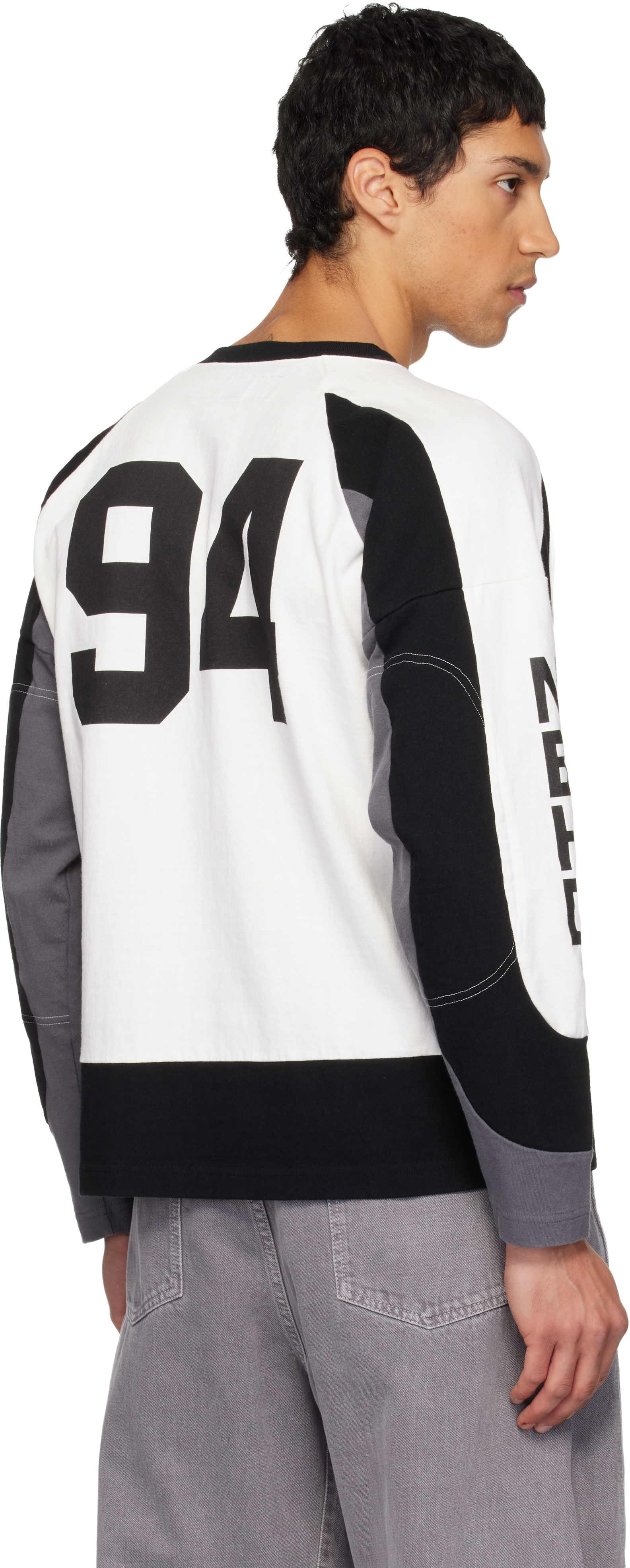 Neighborhood - White Hockey LS T-shirt