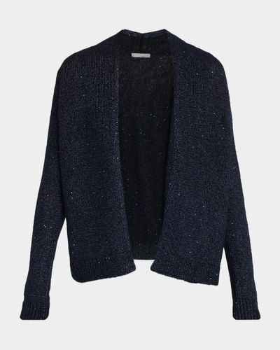 Neiman Marcus Cashmere Collection Cashmere Sequin Open-Front Cardigan